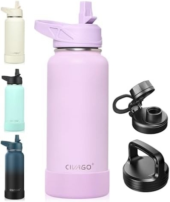 32 oz กระป๋องน้ําประปาด้วยสลาม กระป๋องแก้วน้ํากีฬาจากสแตนเลส สแตนเลส มี 3 ช่องปิด (ช่องปิด, ช่องเปิดและช่องปิดมือ)
