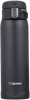 Zojirushi SM-SA60BA กระป๋องกันฝุ่นจากสแตนเลส จํานวน 1 กระป๋อง (บรรจุ 1 กระป๋อง) สีดํา 20 oz