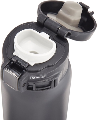 Zojirushi SM-SA60BA กระป๋องกันฝุ่นจากสแตนเลส จํานวน 1 กระป๋อง (บรรจุ 1 กระป๋อง) สีดํา 20 oz