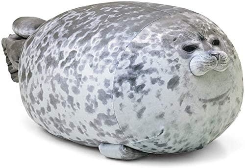 MerryXD Chubby Blob Seal Pillow, stuffed Cotton Plush Animal Toy Cute Ocean Medium ((17.6 นิ้ว