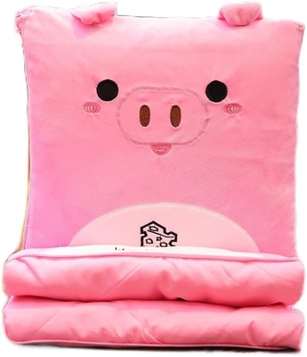 ผ้าห่มและหมอนเดินทาง - Premium Soft 2 in 1 ผ้าห่มเครื่องบิน พร้อมหมอนกระเป๋าอ่อน