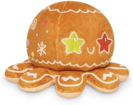 TeeTurtle - The Original Reversible Octopus Plushie - รัก + ความเกลียดชัง - สัตว์ที่เต็มไปด้วยสัญชาตญาณที่น่ารัก