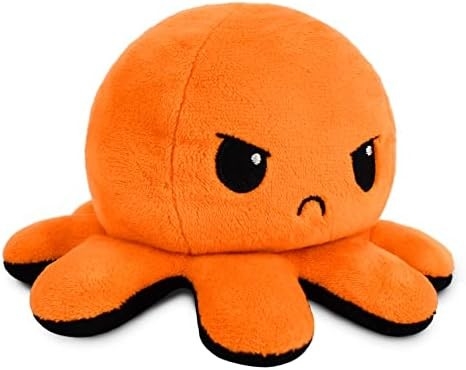 TeeTurtle - The Original Reversible Octopus Plushie - รัก + ความเกลียดชัง - สัตว์ที่เต็มไปด้วยสัญชาตญาณที่น่ารัก
