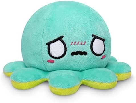 TeeTurtle - The Original Reversible Octopus Plushie - รัก + ความเกลียดชัง - สัตว์ที่เต็มไปด้วยสัญชาตญาณที่น่ารัก