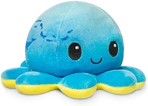 TeeTurtle - The Original Reversible Octopus Plushie - รัก + ความเกลียดชัง - สัตว์ที่เต็มไปด้วยสัญชาตญาณที่น่ารัก