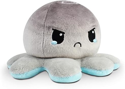 TeeTurtle - The Original Reversible Octopus Plushie - รัก + ความเกลียดชัง - สัตว์ที่เต็มไปด้วยสัญชาตญาณที่น่ารัก