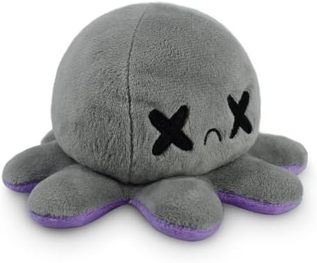 TeeTurtle - The Original Reversible Octopus Plushie - รัก + ความเกลียดชัง - สัตว์ที่เต็มไปด้วยสัญชาตญาณที่น่ารัก