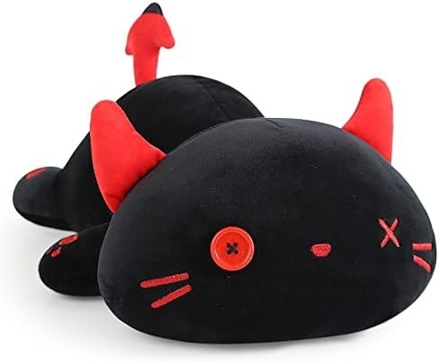 Onsoyours Cute Kitten Plush Toy 25.5&quot; stuffed Animal Pet Kitty Soft Anime Cat Large Plush Pillow for Kids (สีขาว A, 25.5