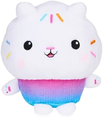 Gabby's Dollhouse, 7 นิ้ว Kitty Fairy Purr-ific ของเล่น Plush, ของเล่นเด็กสําหรับอายุ 3 ปีขึ้นไป