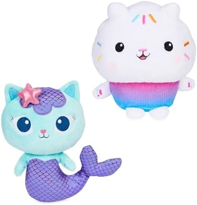 Gabby's Dollhouse, 7 นิ้ว Kitty Fairy Purr-ific ของเล่น Plush, ของเล่นเด็กสําหรับอายุ 3 ปีขึ้นไป