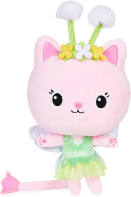 Gabby's Dollhouse, 7 นิ้ว Kitty Fairy Purr-ific ของเล่น Plush, ของเล่นเด็กสําหรับอายุ 3 ปีขึ้นไป