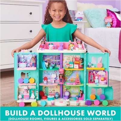 Gabby's Dollhouse, 7 นิ้ว Kitty Fairy Purr-ific ของเล่น Plush, ของเล่นเด็กสําหรับอายุ 3 ปีขึ้นไป