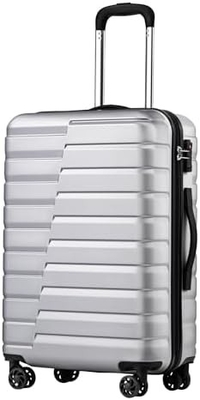 กระเป๋าเดินทาง PC ABS TSA กระเป๋าเดินทาง 3 ชิ้น Set Lock Spinner Carry on (Teal blue)
