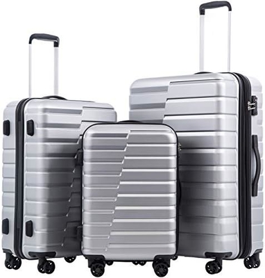 กระเป๋าเดินทาง PC ABS TSA กระเป๋าเดินทาง 3 ชิ้น Set Lock Spinner Carry on (Teal blue)