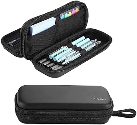 ProCase Pen Pencil Case, 2 ชั้น EVA Zipper Pencil Box กระเป๋าสตางค์ความจุขนาดใหญ่ เครื่องจัดเก็บเครื่องเขียนสําหรับโรงเรียน