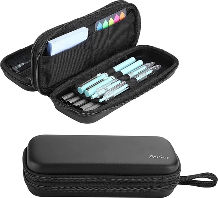 ProCase Pen Pencil Case, 2 ชั้น EVA Zipper Pencil Box กระเป๋าสตางค์ความจุขนาดใหญ่ เครื่องจัดเก็บเครื่องเขียนสําหรับโรงเรียน