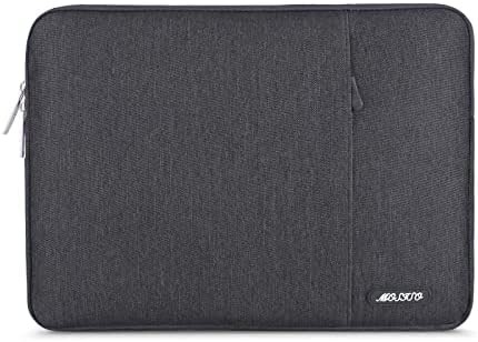 กระเป๋าสะพายคอมพิวเตอร์เน็ตป็อตตั๋ว ที่เข้ากันได้กับ MacBook Air 13 M3 A3113 M2 /Pro 13 M2 M1,พอลิเอสเตอร์ กระเป๋าตั้งด้วยกระเป๋า สีเทา