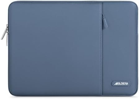 กระเป๋าสะพายคอมพิวเตอร์เน็ตป็อตตั๋ว ที่เข้ากันได้กับ MacBook Air 13 M3 A3113 M2 /Pro 13 M2 M1,พอลิเอสเตอร์ กระเป๋าตั้งด้วยกระเป๋า สีเทา