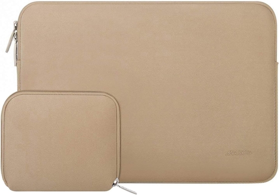 กล่องคอมพิวเตอร์แล็ปท็อป รองรับกับ MacBook Air/Pro โน๊ทบุ๊กขนาด 13-13.3 นิ้ว กระเป๋าเนโอเพรนพร้อมกระเป๋าเล็ก แอพริคอต