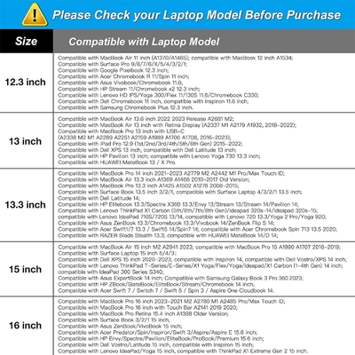 กล่องคอมพิวเตอร์แล็ปท็อป รองรับกับ MacBook Air/Pro โน๊ทบุ๊กขนาด 13-13.3 นิ้ว กระเป๋าเนโอเพรนพร้อมกระเป๋าเล็ก แอพริคอต