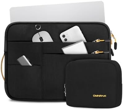 เหมาะสําหรับ,MacBook Pro 13-14 นิ้ว, กระเป๋าสะพายคอมพิวเตอร์พีทีเอ็มรีไซเคิลกับมือถือและกระเป๋าอุปกรณ์เสริม