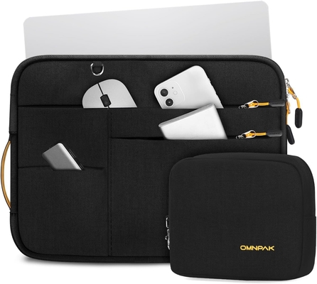 เหมาะสําหรับ,MacBook Pro 13-14 นิ้ว, กระเป๋าสะพายคอมพิวเตอร์พีทีเอ็มรีไซเคิลกับมือถือและกระเป๋าอุปกรณ์เสริม