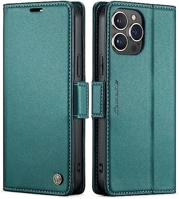 QLTYPRI Wallet Cover สําหรับ iPhone 13/14 ตัวถือสล็อตบัตรเครดิต [ปิด RFID] เพื่อป้องกันกระแทกของชุดโทรศัพท์