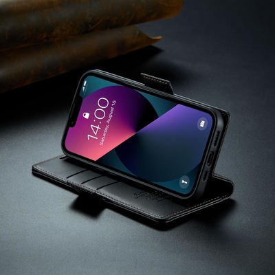QLTYPRI Wallet Cover สําหรับ iPhone 13/14 ตัวถือสล็อตบัตรเครดิต [ปิด RFID] เพื่อป้องกันกระแทกของชุดโทรศัพท์