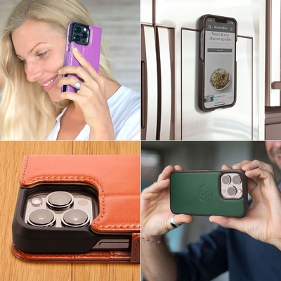 iPhone 13 กระเป๋าสตางค์ / กระเป๋าสตางค์กระแทก 2 ใน 1 และชุดหนังวีแกนถอดได้ รองรับ MagSafe ป้องกัน RFID