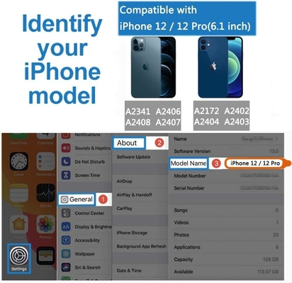 iPhone 12 Pro/iPhone 12 Wallet Case พร้อมกระเป๋าสตางค์ กระเป๋ากระเป๋าสตางค์กระเป๋าสตางค์ RFID