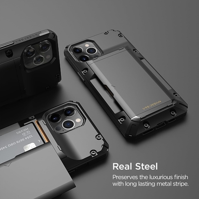 สําหรับ iPhone 12 Pro Max พร้อม [4 บัตร]กระเป๋าสตางค์สล็อตบัตรเครดิตชั้นสูงสําหรับ iPhone 12 Pro Max 6.7 นิ้ว
