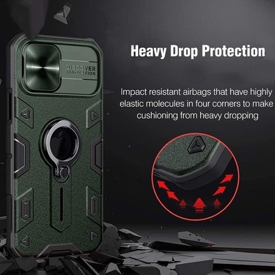 iPhone 12 Pro Max Case พร้อมครอบกล้องและกิ๊กสแตนด์