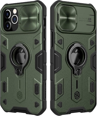 iPhone 12 Pro Max Case พร้อมครอบกล้องและกิ๊กสแตนด์
