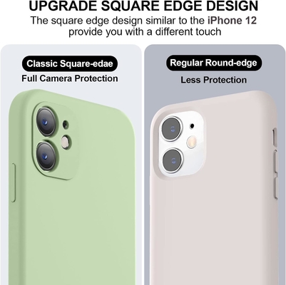 รองรับกับ iPhone 11 Case, ซิลิโคนเหลวที่ปรับปรุงขึ้นกับ [ขอบสี่เหลี่ยม] [ผนังไมโครไฟเบอร์อ่อนแอต่อต้านรอยขีดข่วน]