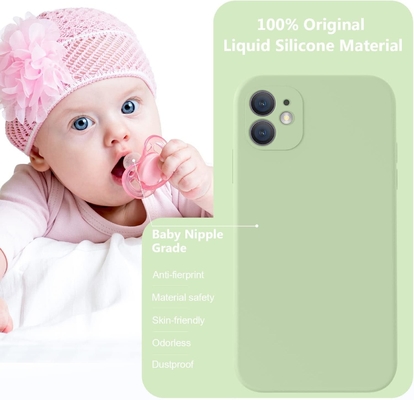 รองรับกับ iPhone 11 Case, ซิลิโคนเหลวที่ปรับปรุงขึ้นกับ [ขอบสี่เหลี่ยม] [ผนังไมโครไฟเบอร์อ่อนแอต่อต้านรอยขีดข่วน]