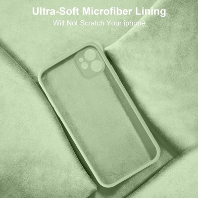 รองรับกับ iPhone 11 Case, ซิลิโคนเหลวที่ปรับปรุงขึ้นกับ [ขอบสี่เหลี่ยม] [ผนังไมโครไฟเบอร์อ่อนแอต่อต้านรอยขีดข่วน]