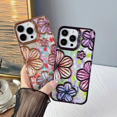iPhone 12 Pro Max Case 6.7 นิ้ว กระเป๋าโทรศัพท์ดอกไม้ 3D ชัดเจนสําหรับผู้หญิง เด็กหญิง