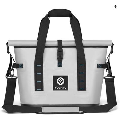 40 Can Soft Cooler Bag - Insulated Leak-Proof Large Cooler Bag with Roll-Top Waterproof Seal | Portable Ice Chest for Camping, Beach, Travel, Picnics | 12HR Cold Retention