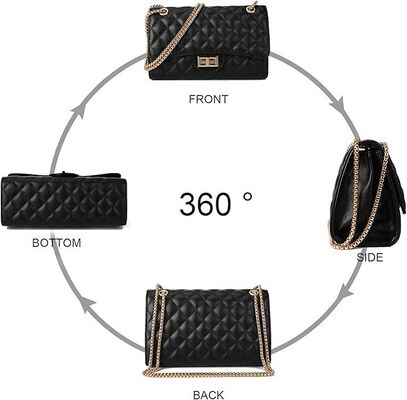 กระเป๋าสตางค์ Crossbody สําหรับผู้หญิง กระเป๋าสตางค์ไหล่แฟชั่นผู้หญิงที่มีโซ่ กระเป๋าสตางค์ผู้ออกแบบ