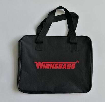 Winnebago tote bag tool bag doucument bag  Designed with Rope Inspired Handles and Front Adjustable Straps Offering Large Secure Zip Pocket Key Hook and Topographic Lining