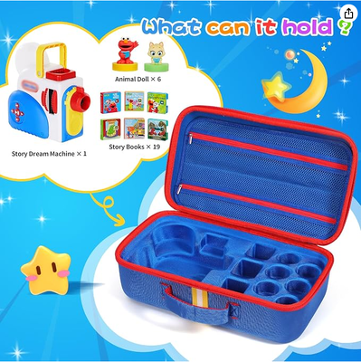 กล่องเก็บของแบบแข็ง เหมาะสำหรับชุดหนังสือ Little Tikes Story Dream Machine, กล่องเก็บของเดินทางแบบป้องกันขนาดใหญ่สำหรับชุดสะสมตัวละคร Storytime Audio Play Real for Littles, (เฉพาะกล่อง)