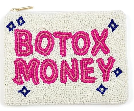 Beaded Coin Purse Change Zipper Pouch Wallet Cherry | Handmade Beadwork, Compact Organizer, Cash Holder, Card Storage, Makeup Pouch, Giftable Accessory, Everyday Carry