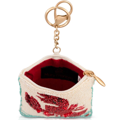 Crack Me Up Coin Purse Coin Purse Key ring and easy open trigger hook Beaded coin small bags