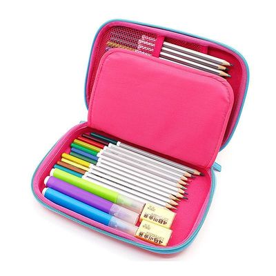 ODM 60Pcs ยูนิคอร์น EVA ดินสอเคสพิมพ์ 3D โลโก้สีชมพู