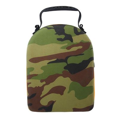 Camouflage สี Cap Carrier กล่องเก็บของ EVA ซับผ้าถัก
