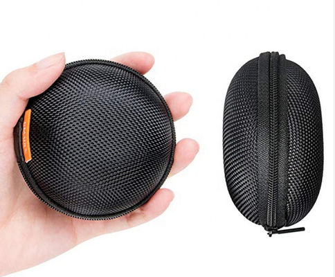 Bule สีs Zipper 75 Degree EVA Hard กรณีs Storage Earphones