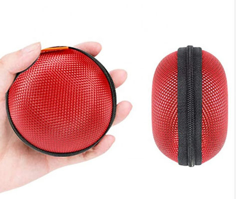 Bule สีs Zipper 75 Degree EVA Hard กรณีs Storage Earphones