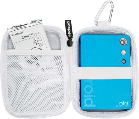 เคสกล้อง EVA ลายนูนสีขาวป้องกันซิปโพลีเอสเตอร์ 600D