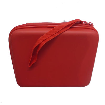สีแดง EVA กระเป๋าจัดระเบียบอิเล็กทรอนิกส์ 30X16X3 ซม. ปิดซิป