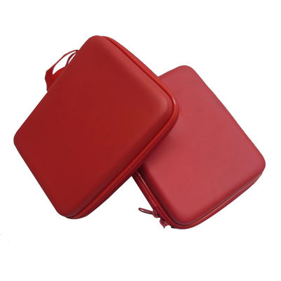 สีแดง EVA กระเป๋าจัดระเบียบอิเล็กทรอนิกส์ 30X16X3 ซม. ปิดซิป